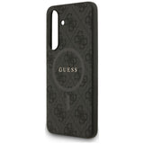 Husa pentru Samsung Galaxy S25 FE, Guess 4G Ring Classic Logo MagSafe (GUHMS25FEG4GFRK), negru