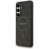Husa pentru Samsung Galaxy S25 FE, Guess 4G Ring Classic Logo MagSafe (GUHMS25FEG4GFRK), negru