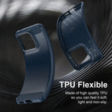 Husa pentru Motorola Edge 70 Fusion, Techsuit Carbon Silicone, albastru