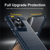 Husa pentru Motorola Edge 70 Fusion, Techsuit Carbon Silicone, albastru