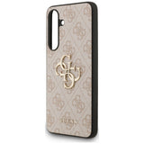 Husa pentru Samsung Galaxy S25 FE, Guess Leather 4G Metal Logo (GUHCS25FE4GMGPI), roz