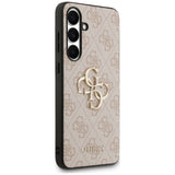 Husa pentru Samsung Galaxy S25 FE, Guess Leather 4G Metal Logo (GUHCS25FE4GMGPI), roz