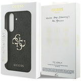 Husa pentru Samsung Galaxy S25 FE, Guess Leather 4G Metal Logo (GUHCS25FE4GMGGR), negru