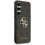 Husa pentru Samsung Galaxy S25 FE, Guess Leather 4G Metal Logo (GUHCS25FE4GMGGR), negru
