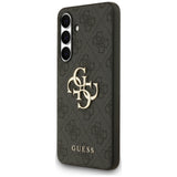 Husa pentru Samsung Galaxy S25 FE, Guess Leather 4G Metal Logo (GUHCS25FE4GMGGR), negru