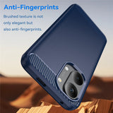 Husa pentru Xiaomi POCO X8 Pro Max, Techsuit Carbon Silicone, albastru