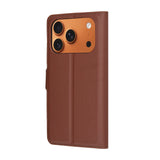 Husa pentru iPhone 17 Pro Max, Techsuit Leather Folio, maro