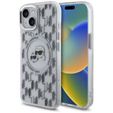 Husa pentru iPhone 15, Karl Lagerfeld IML MagSafe (KLHMP15SHMCKMHT), transparenta