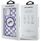 Husa pentru iPhone 15, Karl Lagerfeld IML MagSafe (KLHMP15SHMCKMHU), mov