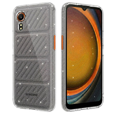 Husa pentru Samsung Galaxy Xcover7, Techsuit SparkleSkin Series, transparenta