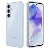 Husa pentru Samsung Galaxy A55 5G, Techsuit SparkleSkin Series, transparenta