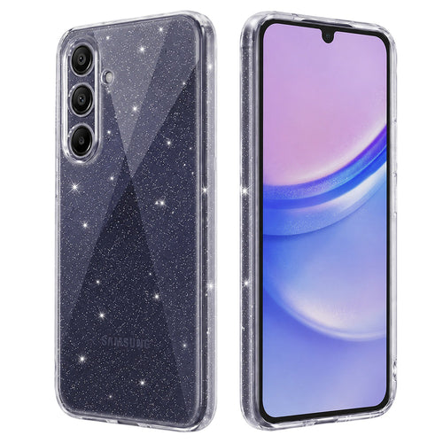 Husa pentru Samsung Galaxy A15 4G, Techsuit SparkleSkin Series, transparenta