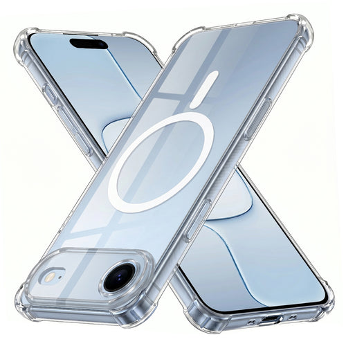 Husa pentru iPhone 17 Air, Techsuit Shockproof Clear Silicone MagSafe, transparenta
