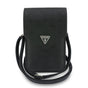 Guess Universal Wallet Grained Peony Triangle (GUCWB2PGPOTRK), reglabil Strap, Eco-Leather, Two Layer, Negru