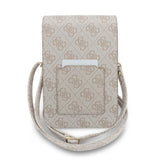 Guess Universal Wallet Triangle 4G (GUCWB2P4BLTRP), reglabil Strap, Eco-Leather, Two Layer, Roz