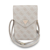 Guess Universal Wallet Triangle 4G (GUCWB2P4BLTRP), reglabil Strap, Eco-Leather, Two Layer, Roz