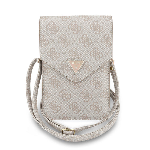 Guess Universal Wallet Triangle 4G (GUCWB2P4BLTRP), reglabil Strap, Eco-Leather, Two Layer, Roz