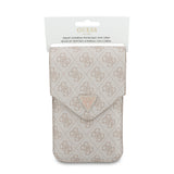 Guess Universal Wallet Triangle 4G (GUCWB2P4BLTRP), reglabil Strap, Eco-Leather, Two Layer, Roz