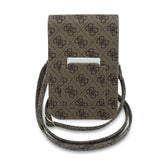 Guess Universal Wallet Triangle 4G (GUCWB2P4BLTRW), reglabil Strap, Eco-Leather, Two Layer, Maro