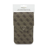 Guess Universal Wallet Triangle 4G (GUCWB2P4BLTRW), reglabil Strap, Eco-Leather, Two Layer, Maro
