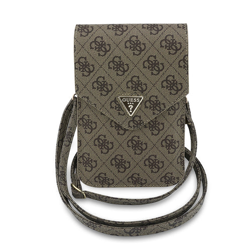 Guess Universal Wallet Triangle 4G (GUCWB2P4BLTRW), reglabil Strap, Eco-Leather, Two Layer, Maro