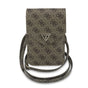 Guess Universal Wallet Triangle 4G (GUCWB2P4BLTRW), reglabil Strap, Eco-Leather, Two Layer, Maro
