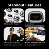 Casti wireless UGREEN HiTune H6 Magic WS216 (75288), Bluetooth 6.0, Full-color LCD Display, Hi-Res, ANC, 400mAh, gri
