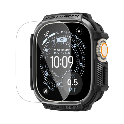 Folie Sticla Spigen, Rugged Armor Acs11414 Apple Watch Ultra Ultra 2 Ultra 3 Koff D77310, negru