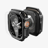 Folie Sticla Spigen, Rugged Armor Acs11414 Apple Watch Ultra Ultra 2 Ultra 3 Koff D77310, negru