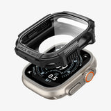 Folie Sticla Spigen, Rugged Armor Acs11414 Apple Watch Ultra Ultra 2 Ultra 3 Koff D77310, negru