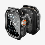 Folie Sticla Spigen, Rugged Armor Acs11414 Apple Watch Ultra Ultra 2 Ultra 3 Koff D77310, negru
