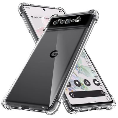 Husa pentru Google Pixel 6 Pro, Techsuit Shockproof Clear Silicone, transparenta