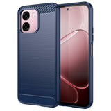 Husa pentru OPPO A6x 4G, Techsuit Carbon Silicone, albastru