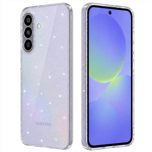 Husa pentru Samsung Galaxy A36 5G, Techsuit SparkleSkin Series, transparenta