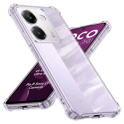 Husa pentru Xiaomi POCO M7 Pro 5G, Techsuit Shockproof Clear Silicone, transparenta