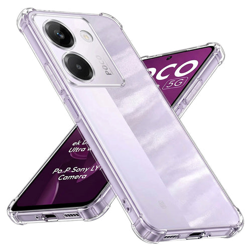 Husa pentru Xiaomi POCO M7 Pro 5G, Techsuit Shockproof Clear Silicone, transparenta