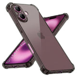 Husa pentru iPhone 16 Plus, Techsuit Shockproof Clear Silicone, fumuriu