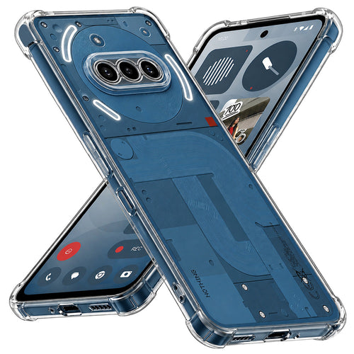 Husa pentru Nothing Phone (3a), Techsuit Shockproof Clear Silicone, transparenta