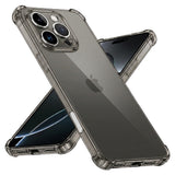 Husa pentru iPhone 16 Pro, Techsuit Shockproof Clear Silicone, fumuriu