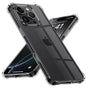 Husa pentru iPhone 16 Pro Max, Techsuit Shockproof Clear Silicone [Big Lens Hole], transparenta