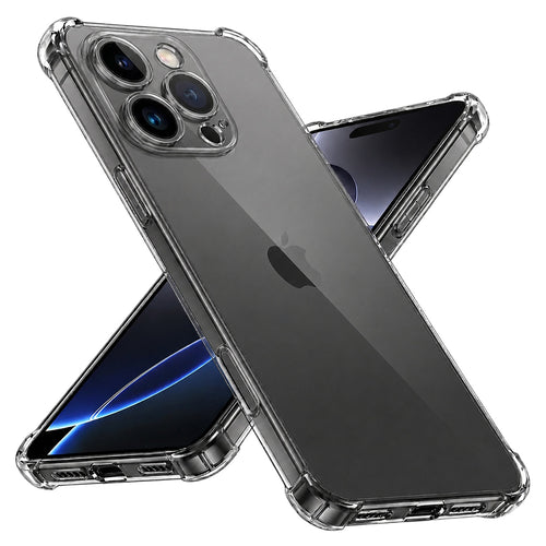 Husa pentru iPhone 16 Pro Max, Techsuit Shockproof Clear Silicone, transparenta