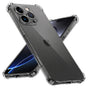 Husa pentru iPhone 16 Pro Max, Techsuit Shockproof Clear Silicone, transparenta