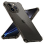 Husa pentru iPhone 16 Pro Max, Techsuit Shockproof Clear Silicone, fumuriu