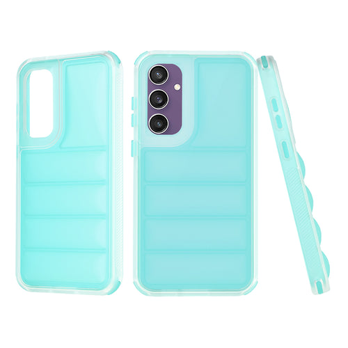 Husa pentru Samsung Galaxy S23 FE, Techsuit Wave Shield, turcoaz