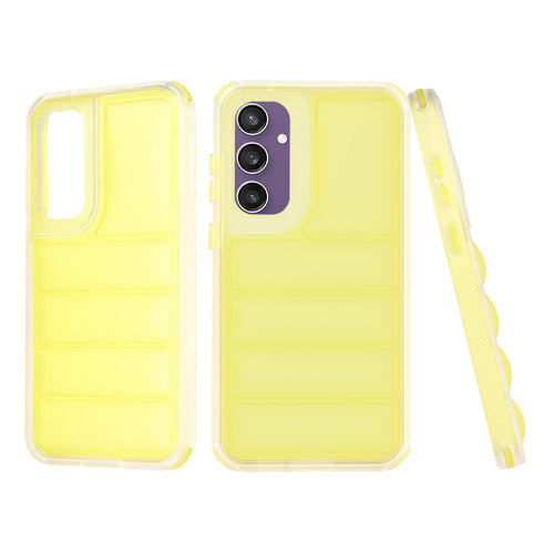 Husa pentru Samsung Galaxy S23 FE, Techsuit Wave Shield, galben
