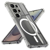 Husa pentru Samsung Galaxy S25 Ultra, Techsuit Shockproof Clear Silicone MagSafe, transparenta