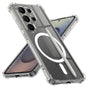 Husa pentru Samsung Galaxy S25 Ultra, Techsuit Shockproof Clear Silicone MagSafe, transparenta