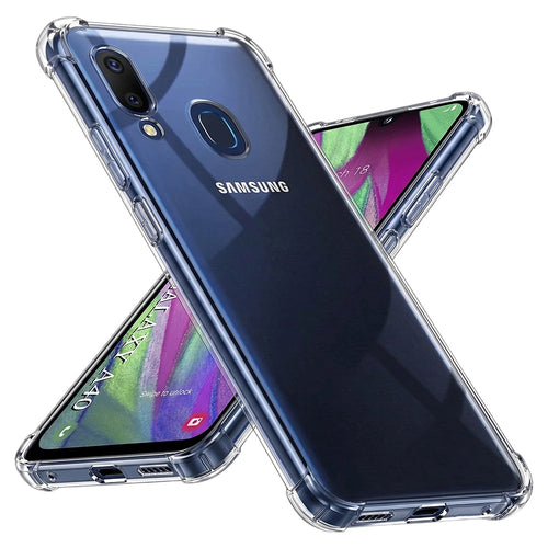 Husa pentru Samsung Galaxy A40, Techsuit Shockproof Clear Silicone, transparenta