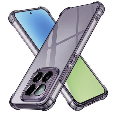 Husa pentru Xiaomi 15, Techsuit Shockproof Clear Silicone, fumuriu
