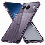 Husa pentru OnePlus Nord 4, Techsuit Shockproof Clear Silicone, fumuriu